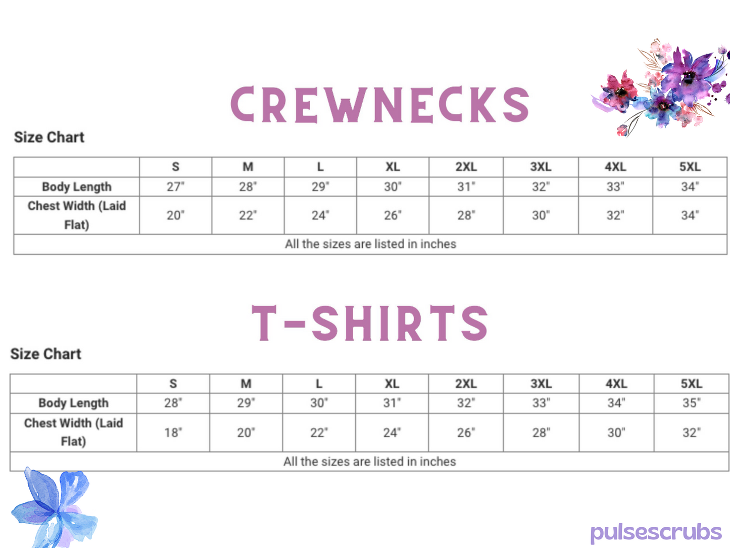 Floral NURSE Embroidered Crewneck
