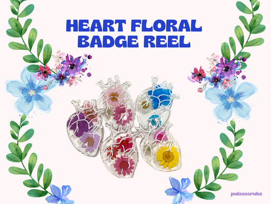 Anatomical Heart Badge Reel-Free Shipping